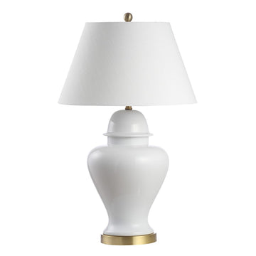 Sagwa 33" Ceramic/Iron Modern Classic LED Table Lamp - JONATHAN Y